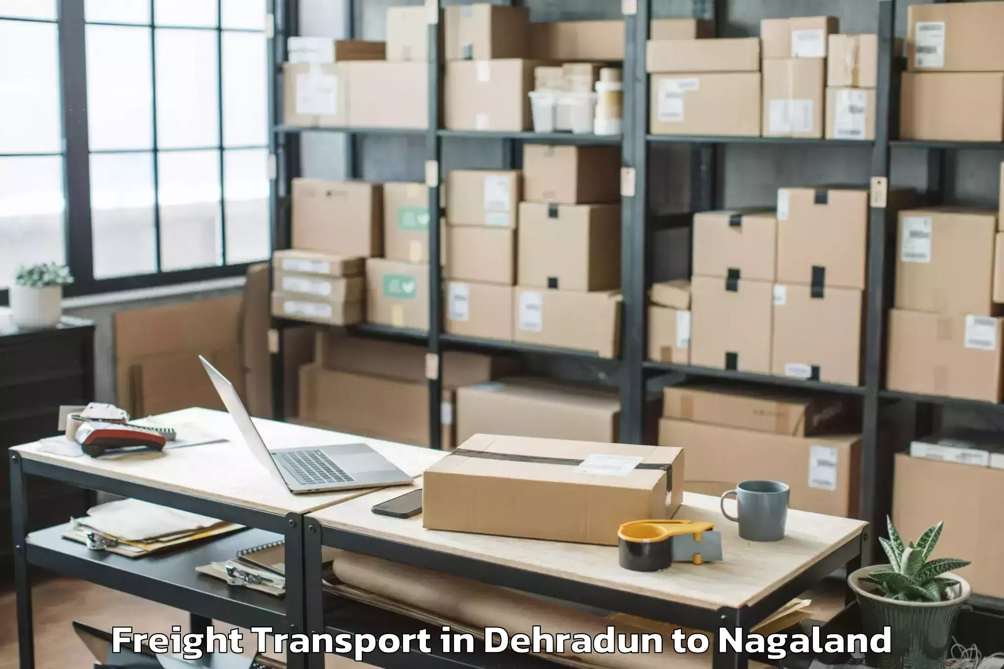 Book Dehradun to Noksen Freight Transport